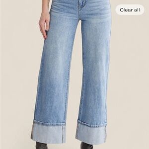 Stylish Light Blue Flare Jeans